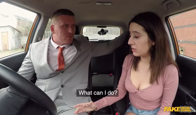 Сдала экзамен по вождению отсосом члена и сексом в машине