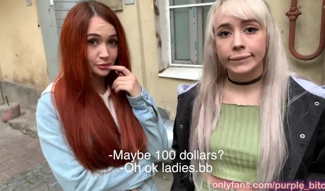 Пикапер вместо покупки пивка снял двух анальщиц с улицы за пару баксов